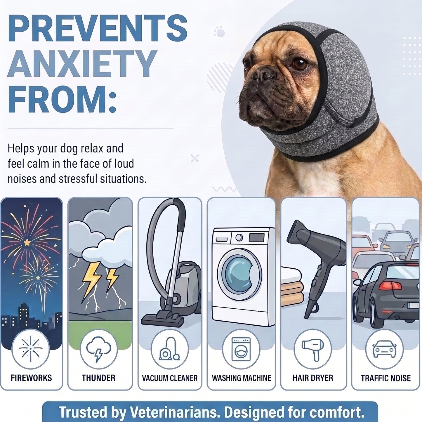 Dog Noise-Cancelling Ear Muffs